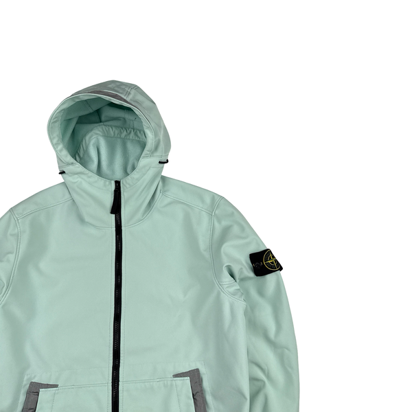 Stone Island 2022 Teal E-Dye Soft Shell Jacket - Medium
