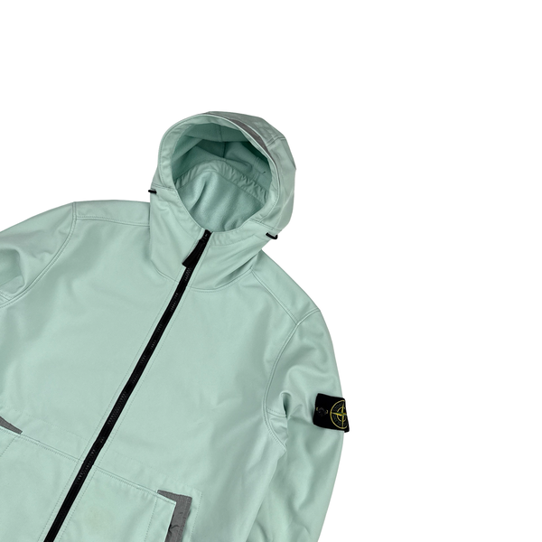 Stone Island 2022 Teal E-Dye Soft Shell Jacket - Medium