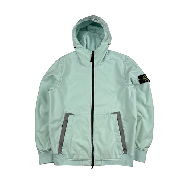 Stone Island 2022 Teal E-Dye Soft Shell Jacket - Medium