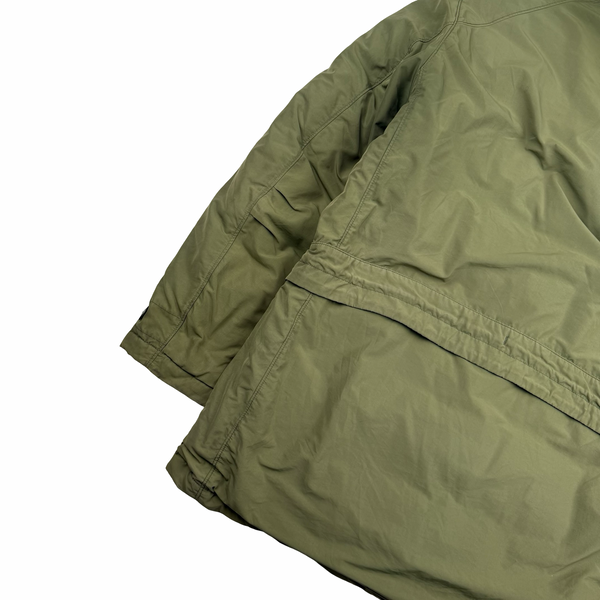 Stone Island 2014 Green Micro Reps Down Filled Fur Trim Parka - XXL