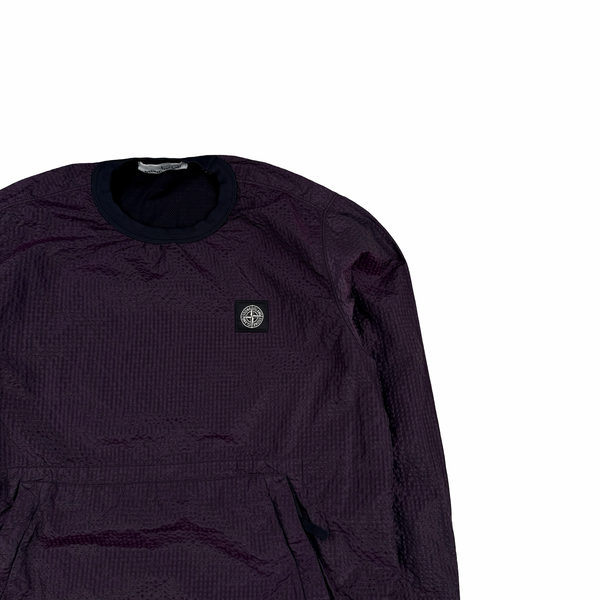 Stone Island 2017 Purple 3D Effect Nylon Metal Pullover Jumper - Small