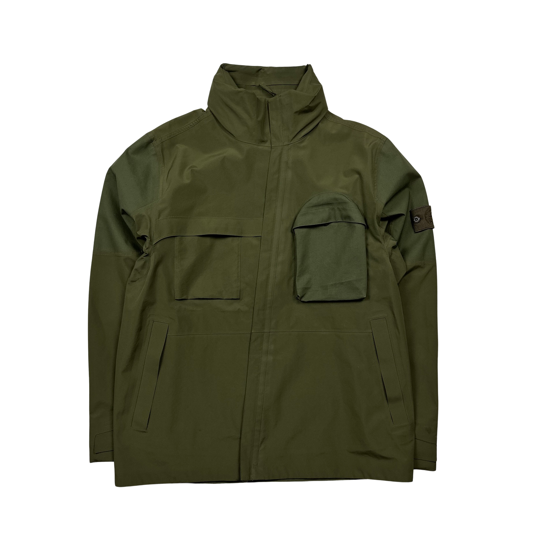 Stone Island Ghost Piece Tank Shield Jacket In Black (Medium