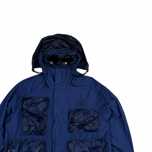 CP Company Blue Taylon L Goggle Mille Jacket - Large