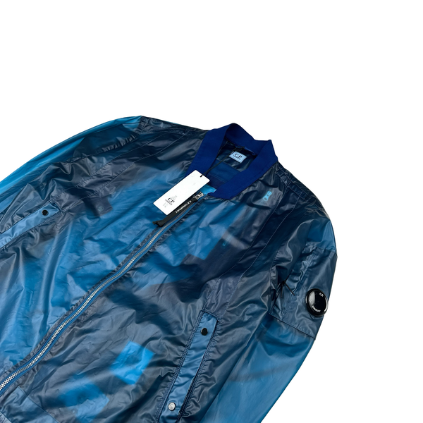CP Company Pium Opaque Blue Bomber Jacket - Medium