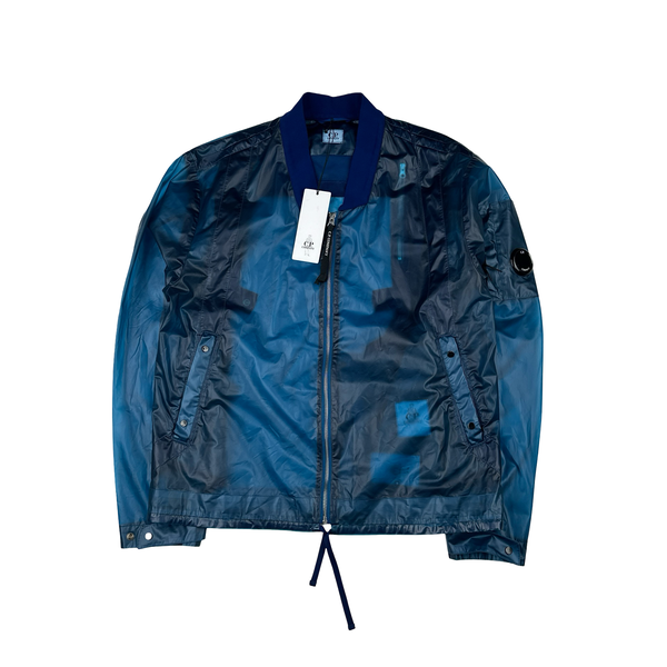 CP Company Pium Opaque Blue Bomber Jacket - Medium