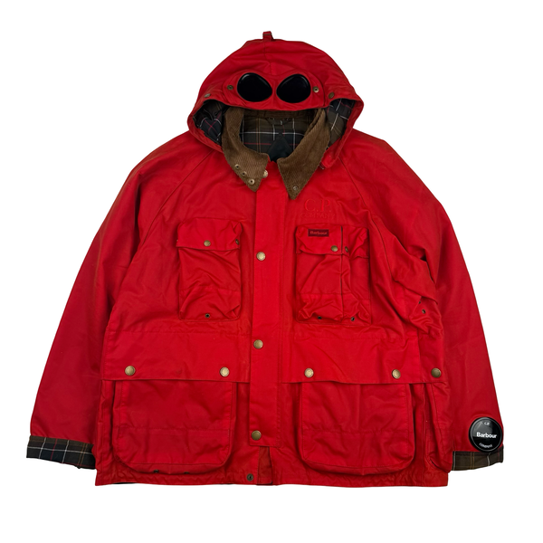 CP Company x Barbour Multi Pocket Classic Waxed Field Jacket - XXL