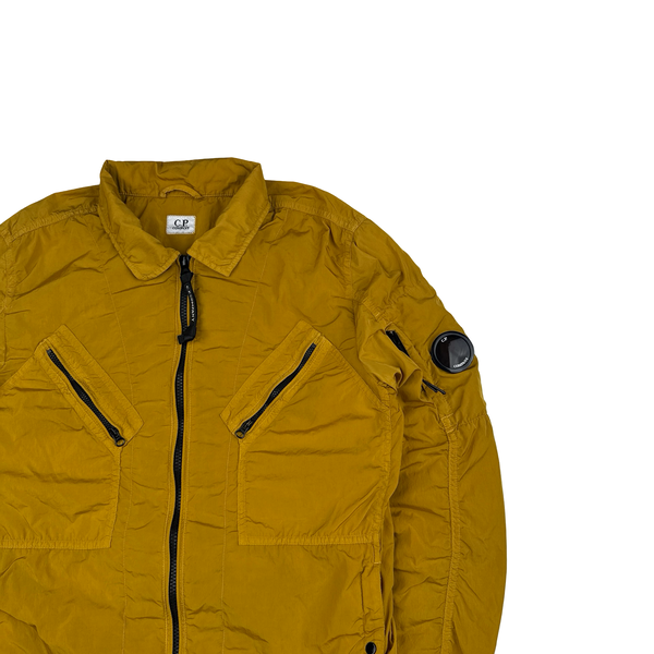 CP Company Mustard Yellow Lens Viewer Nylon Jacket - Small