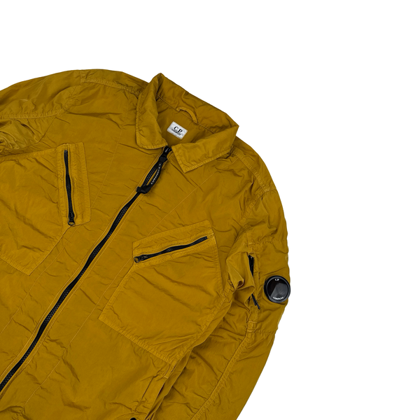 CP Company Mustard Yellow Lens Viewer Nylon Jacket - Small