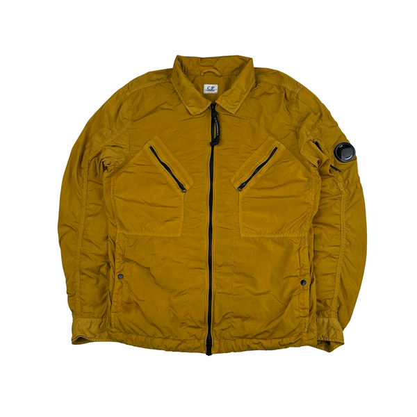CP Company Mustard Yellow Lens Viewer Nylon Jacket - Small