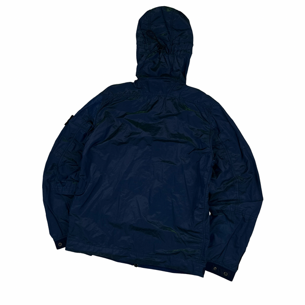 Stone Island 2017 Blue Nylon Metal Watro Colour Weft Jacket - Small