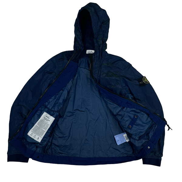 Stone Island 2017 Blue Nylon Metal Watro Colour Weft Jacket - Small
