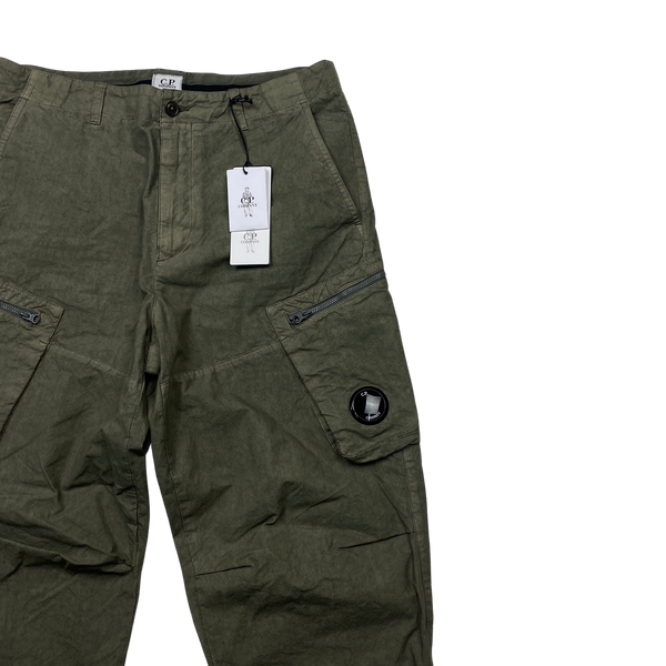 CP Company Loose Fit Green Cargos  - 32"