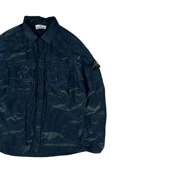 Stone Island 2017 Dark Blue/Green Weft Overshirt - XL