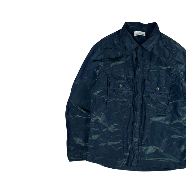 Stone Island 2017 Dark Blue/Green Weft Overshirt - XL