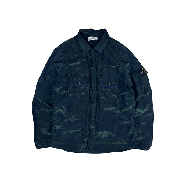 Stone Island 2017 Dark Blue/Green Weft Overshirt - XL