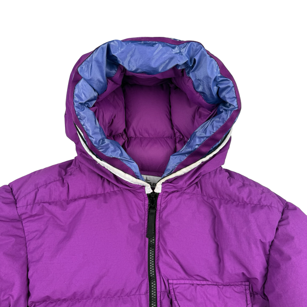 Stone Island Purple Naslan Light Watro Down TC Puffer Jacket - XL