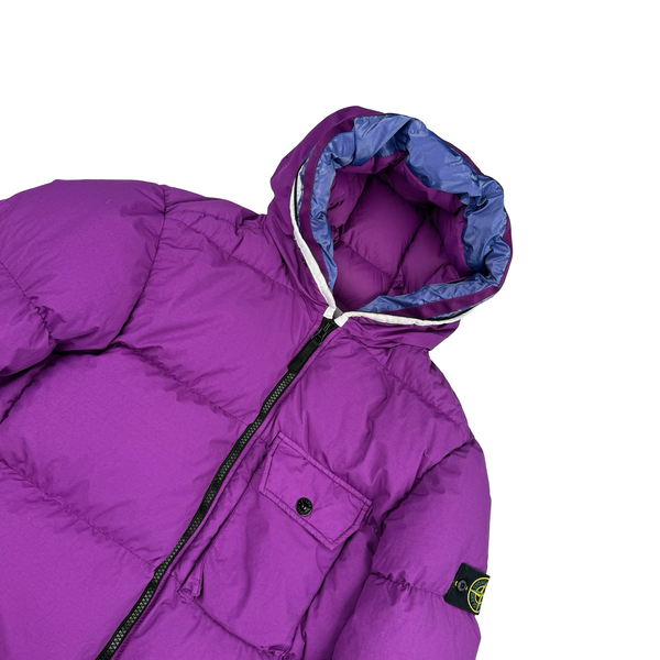 Stone Island Purple Naslan Light Watro Down TC Puffer Jacket - XL