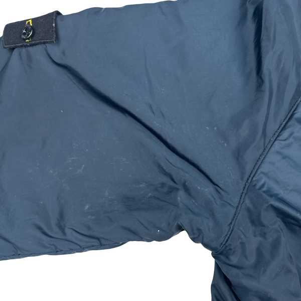 Stone Island 2000 Navy Vintage Fleece Lined Nylon Jacket - Medium