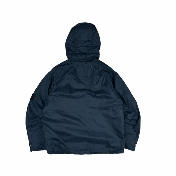 Stone Island 2000 Navy Vintage Fleece Lined Nylon Jacket - Medium