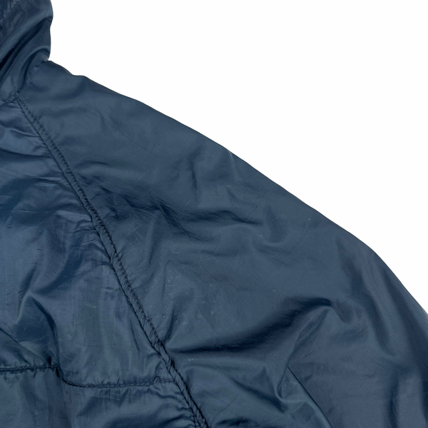 Stone Island 2000 Navy Vintage Fleece Lined Nylon Jacket - Medium