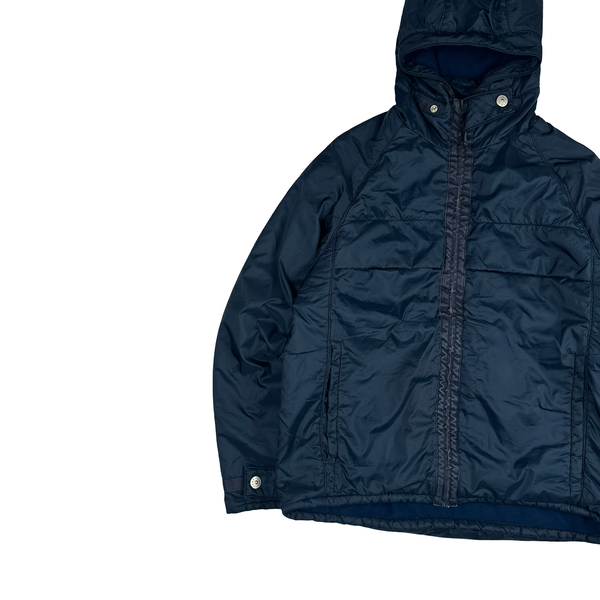Stone Island 2000 Navy Vintage Fleece Lined Nylon Jacket - Medium