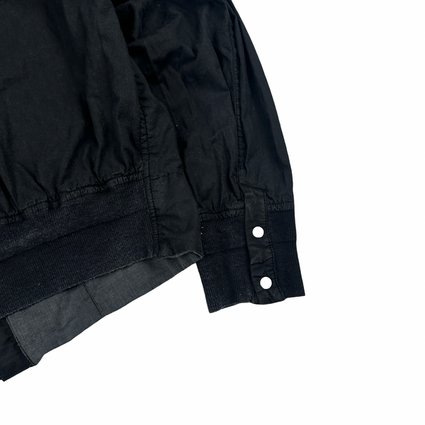 Stone Island 2004 Black Collared Zip Up Harrington Jacket - Medium