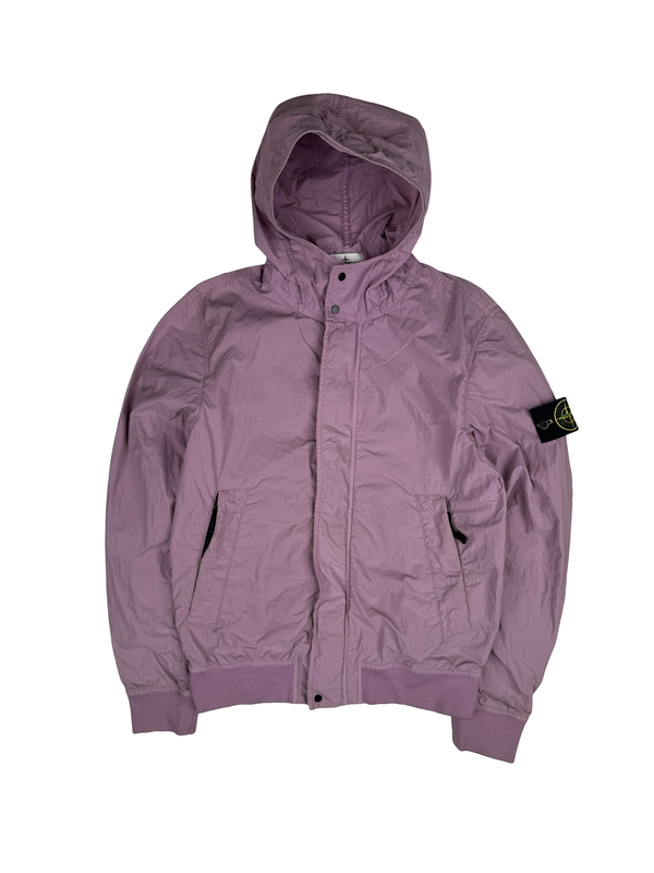 Stone Island Junior Hooded Pink Zip Up Windbreaker Jacket - Age 14