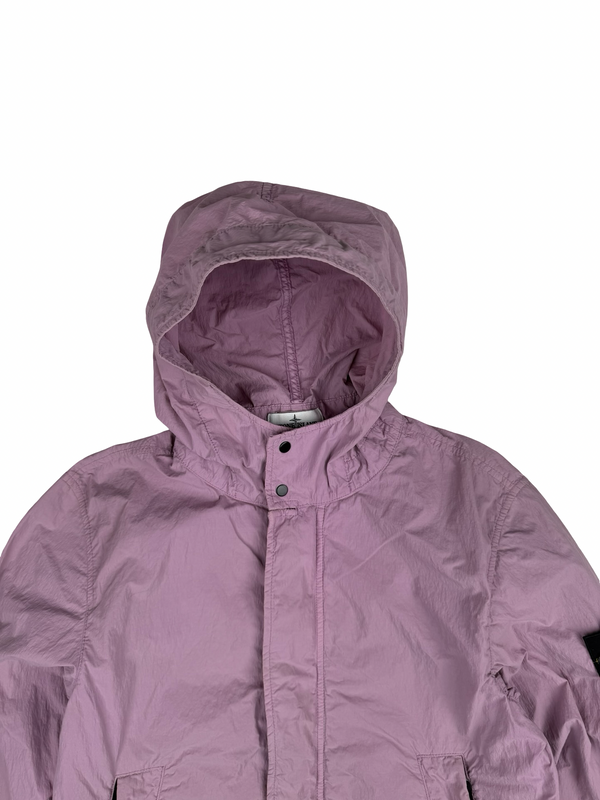 Stone Island Junior Hooded Pink Zip Up Windbreaker Jacket - Age 14