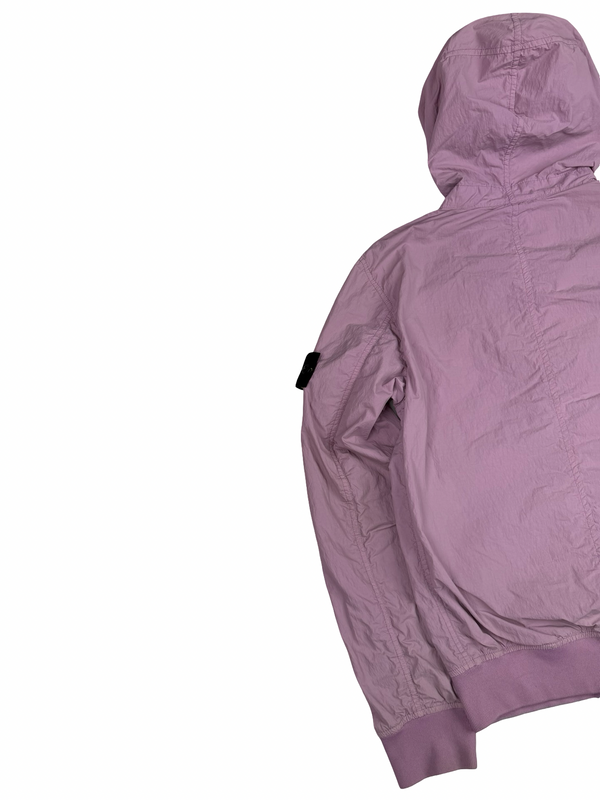 Stone Island Junior Hooded Pink Zip Up Windbreaker Jacket - Age 14