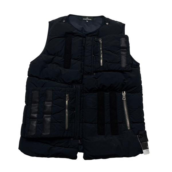 Stone Island Black Shadow Project Naslan Light Reflective Gilet - Medium