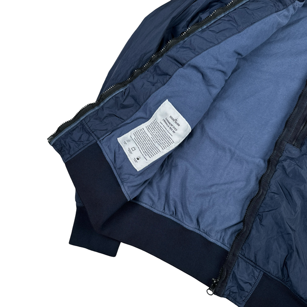 Stone Island 2017 Navy Garment Dyed Crinkle Reps Jacket - Medium