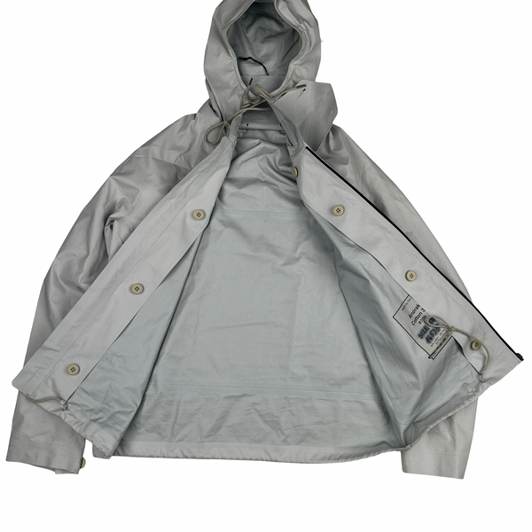 Ten C Lightweight Buttoned Neck Anorak Cotton Jacket - Large
