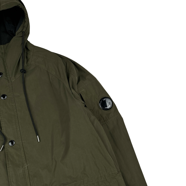 CP Company Khaki Memri Lens Viewer Jacket - Large