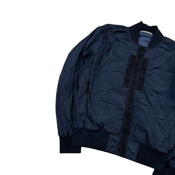 Stone Island 2017 Navy Garment Dyed Crinkle Reps Jacket - Medium
