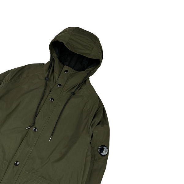 CP Company Khaki Memri Lens Viewer Jacket - Large