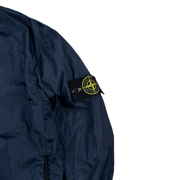 Stone Island 2017 Navy Garment Dyed Crinkle Reps Jacket - Medium