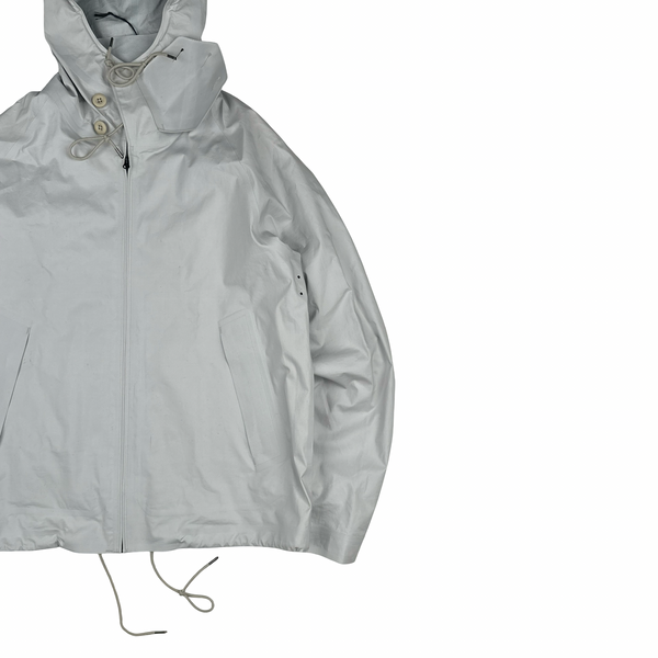 Ten C Lightweight Buttoned Neck Anorak Cotton Jacket - Large