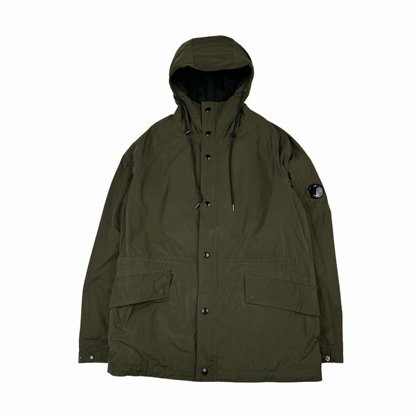 CP Company Khaki Memri Lens Viewer Jacket - Large
