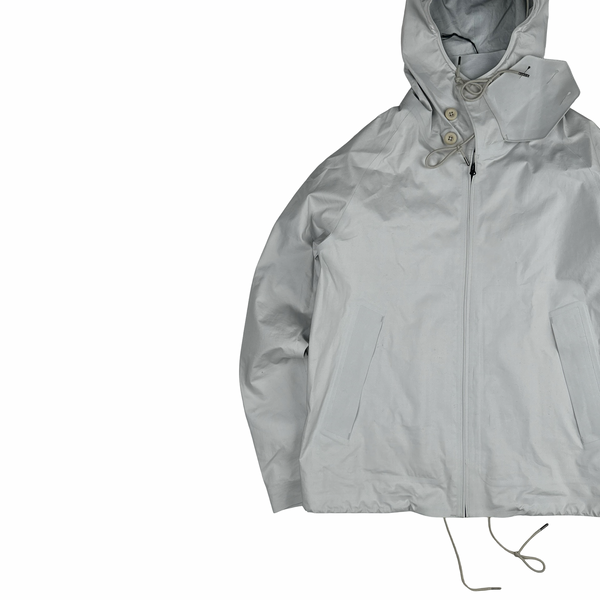 Ten C Lightweight Buttoned Neck Anorak Cotton Jacket - Large