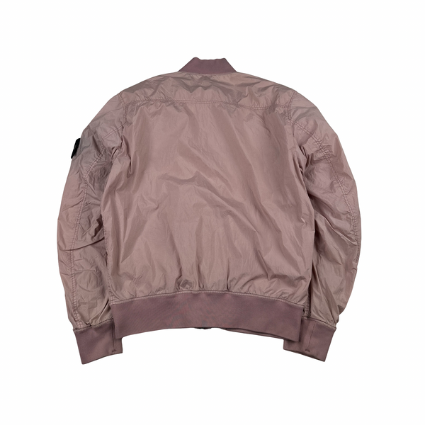 Stone Island 2017 Pink Garment Dyed Crinkle Reps Jacket - Medium