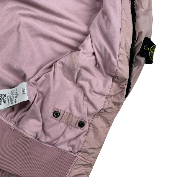 Stone Island 2017 Pink Garment Dyed Crinkle Reps Jacket - Medium