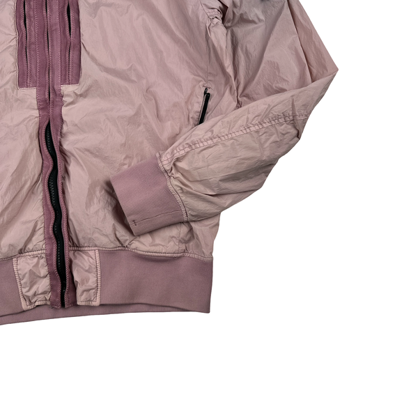 Stone Island 2017 Pink Garment Dyed Crinkle Reps Jacket - Medium