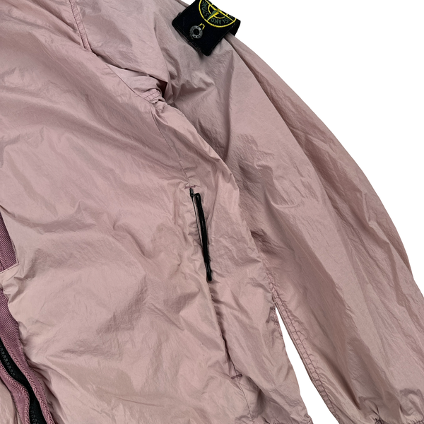 Stone Island 2017 Pink Garment Dyed Crinkle Reps Jacket - Medium
