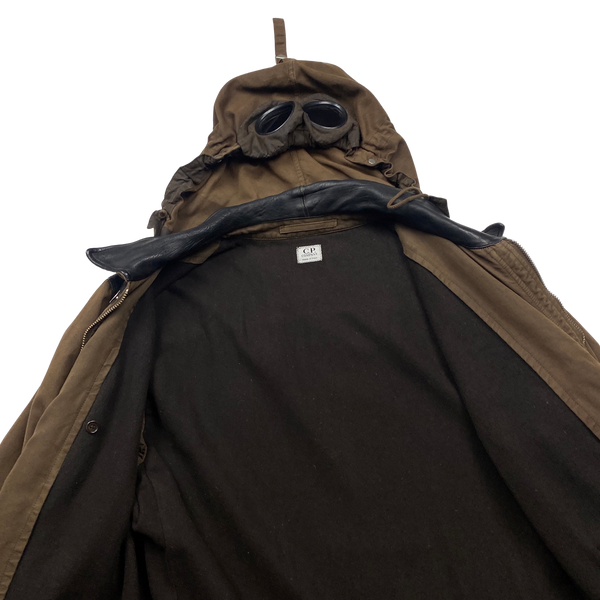 CP Company 2004 Leather Goggle Jacket - XXL
