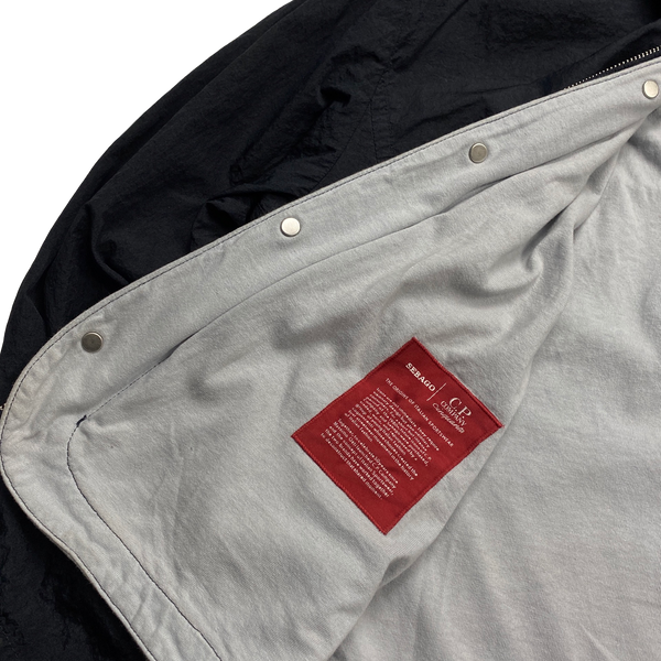 CP Company X Sebago Navy Nylon Cotton Lined Collared Jacket - Medium
