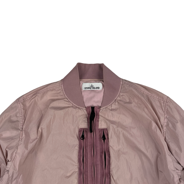 Stone Island 2017 Pink Garment Dyed Crinkle Reps Jacket - Medium