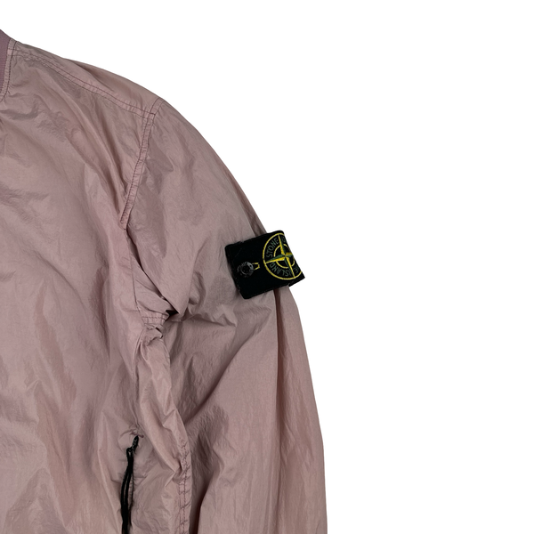 Stone Island 2017 Pink Garment Dyed Crinkle Reps Jacket - Medium