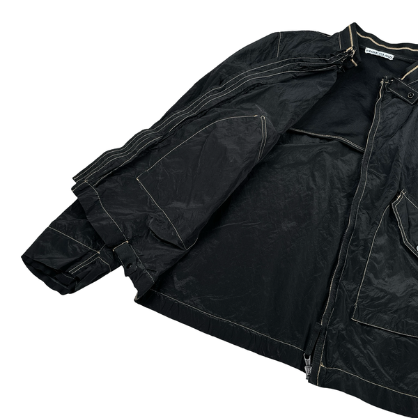 Stone Island 2004 Black Nylon Metal Jacket - XL