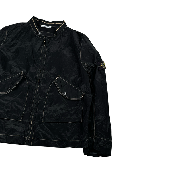 Stone Island 2004 Black Nylon Metal Jacket - XL