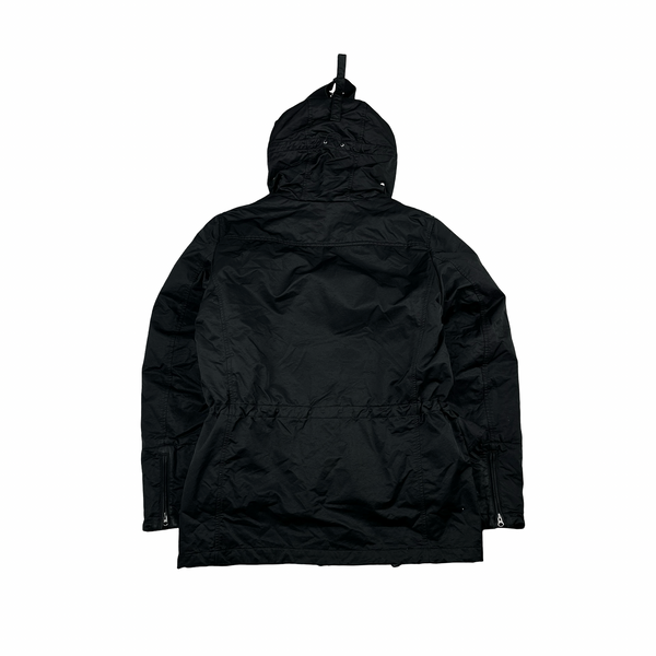CP Company Black Lens Viewer Zipped Velour Lined Multi Pocket Jacket - Large